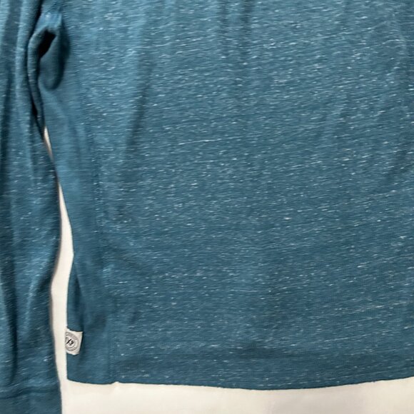 Lot of 2 Express Waffle Henley Shirt Mens sz M Gray & Teal Heathered Thermal Top - Picture 10 of 16